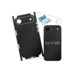 for iPhone 17 AIR Skin Wrap 3M Film Protective for Sides and Back (Carbon Fiber)