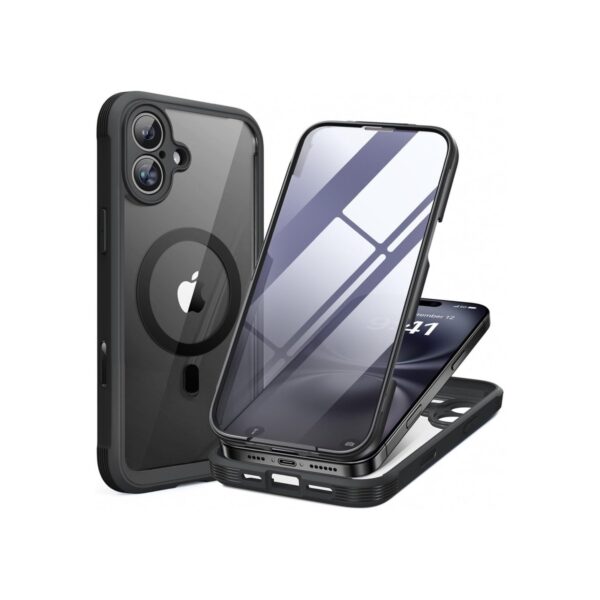 Miracase for iPhone 16 Case 6.1'', Full-Body Bumper Phone case with Built-in