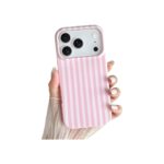 Yeddabox for iPhone 17 Pro Max Case Cute Striped Phone Case Soft TPU Slim