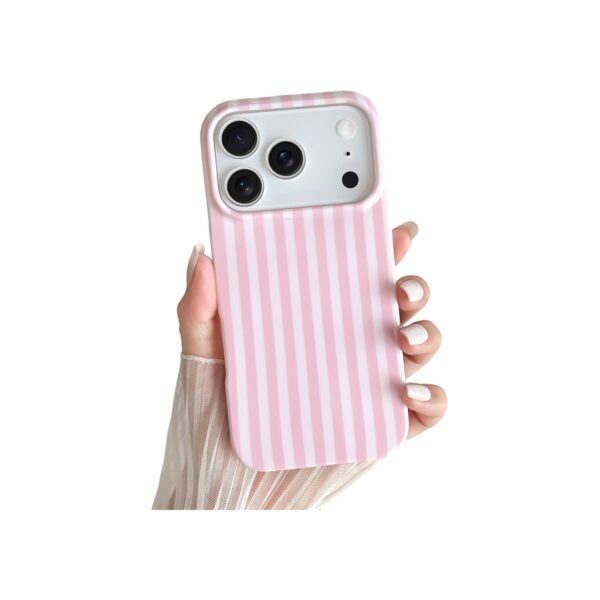 Yeddabox for iPhone 17 Pro Max Case Cute Striped Phone Case Soft TPU Slim