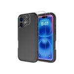 Diverbox for iPhone 16 Case [Shockproof] [Dropproof] [Tempered Glass Screen