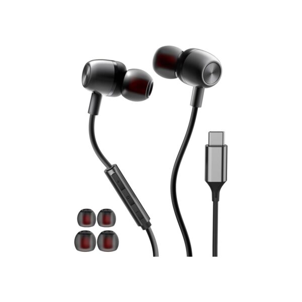 USB C Headphones Wired Earbuds for Samsung iPhone 17/16/15 Pro Max