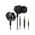 Betron BS10 Earphones Wired Earbud Headphones with Microphone, Black