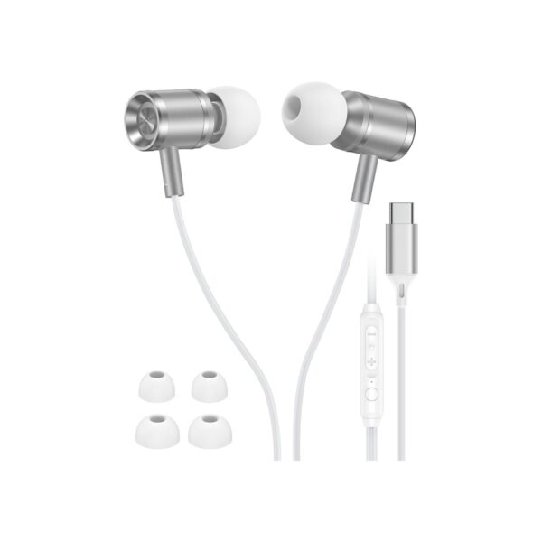 iPhone 17 USB C Headphones Wired, Earbuds with Microphone for iPhone 17e 16