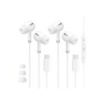 USB C Headphones for iPhone 17 16 15, Wired Earbuds with Mic & Remote Control