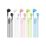 Jogteg Wired Earbuds, 5 Pack 3.5mm Stereo Headphones with Microphone