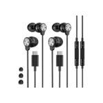 2 Pack USB C Headphones Wired Earbuds for Samsung Galaxy, iPhone 17/16/15