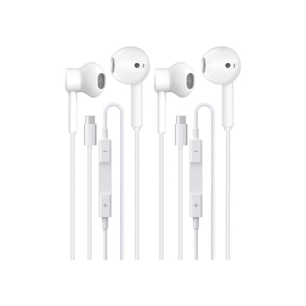 2 Pack Headphones USB C Wired for iPhone 17/17 Pro Max/17 Pro/16/15