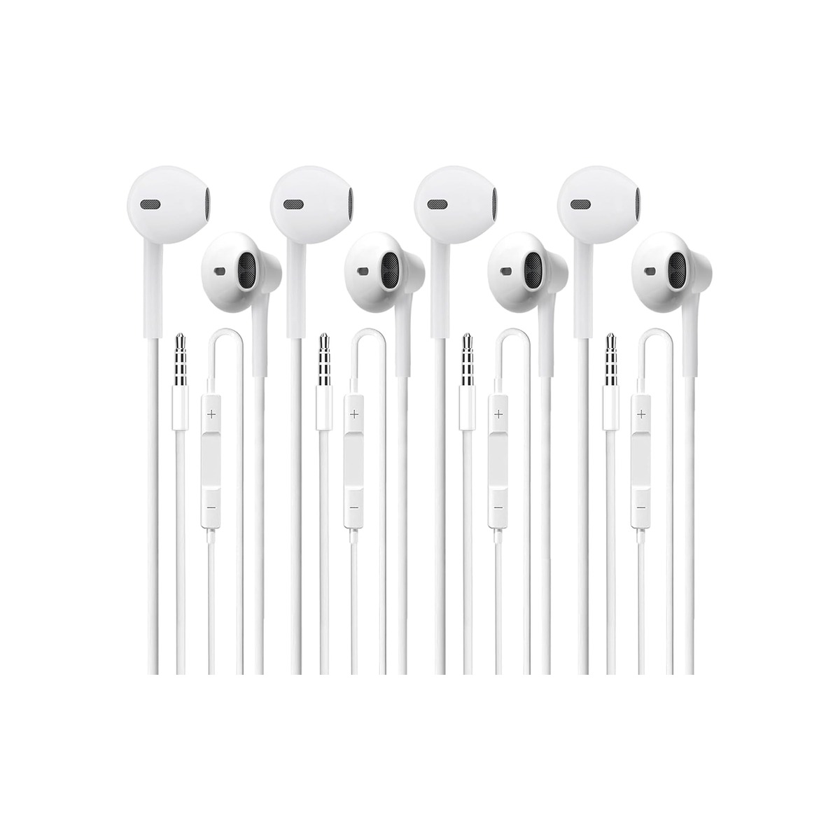 Wired Earbuds 4 Pack, Earbuds HiFi Stereo Wired Earphones Headphones with-1 Wired Earbuds 4 Pack, Earbuds HiFi Stereo Wired Earphones Headphones with - Image 1