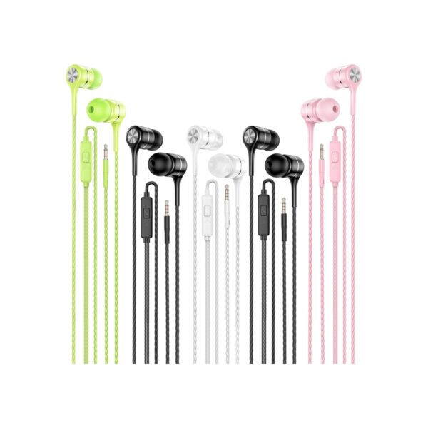 LWZCAM Wired Earbuds with Microphone 5 Pack for School Kids Classroom