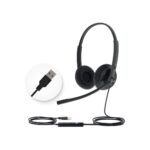 Yealink UH34 USB Headset with Mic,Stereo Wired Headphones with Noise Cancelling