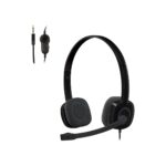 Logitech H151 Wired Headset Analog Stereo Headphones - Black