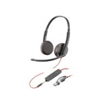 Poly Blackwire 3225 Wired Headset (Plantronics) - Noise-Canceling Mic – Stereo