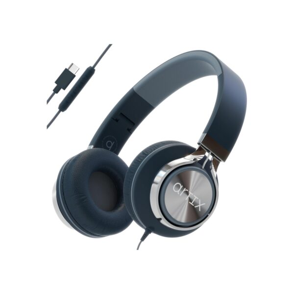ARTIX USB C Headphones Wired for Kids & Adults with Mic & Volume Control