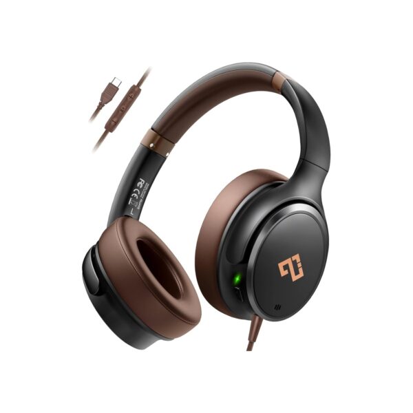 INFURTURE USB C Wired Headphones, Active Noise Canceling Over Ear HD MIC