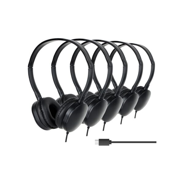 USB Type C Headphones Bulk for Kids Classroom School 10 Pack,Wired