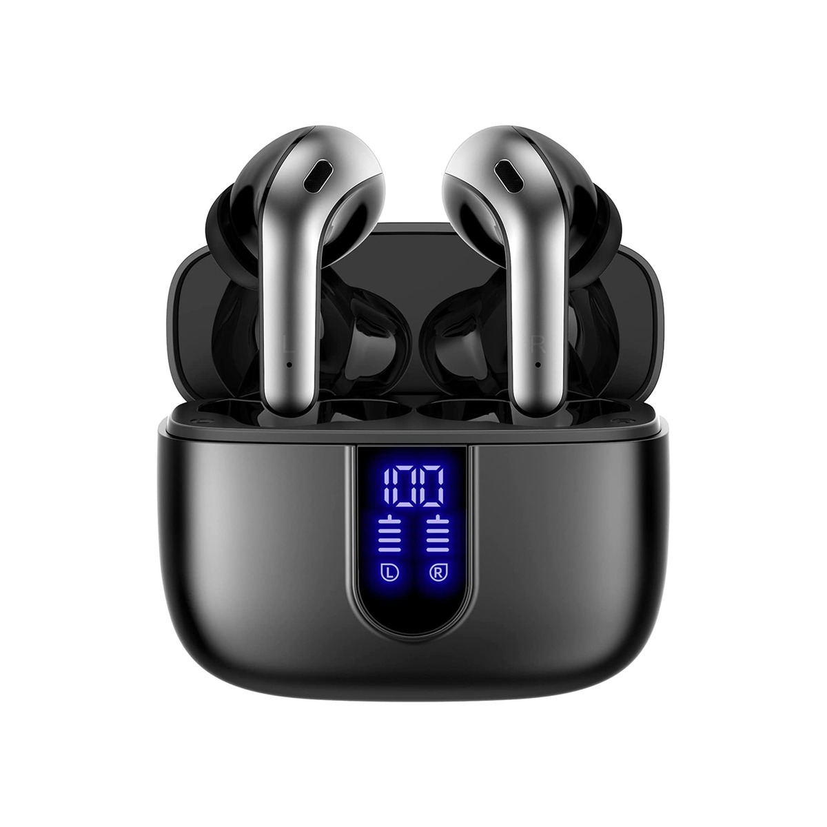 TAGRY Bluetooth Headphones True Wireless Earbuds 60H Playback LED Power Display-1 TAGRY Bluetooth Headphones True Wireless Earbuds 60H Playback LED Power Display - Image 1