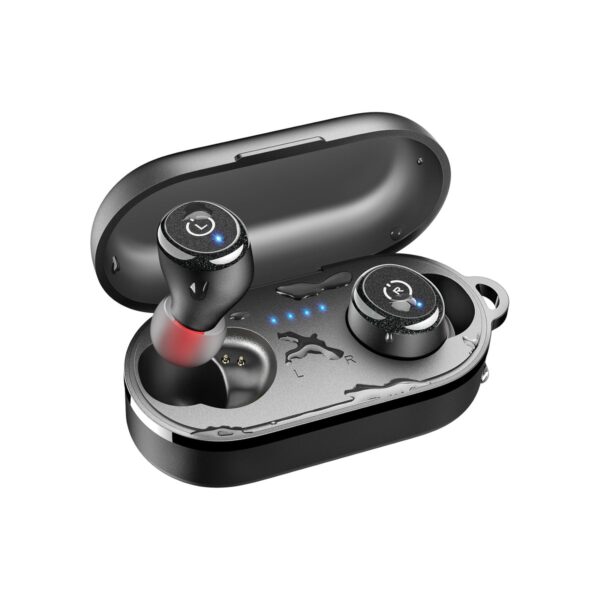 TOZO T10 Wireless Earbuds Powerful Bass Stereo Wireless Charging, APP, IPX8
