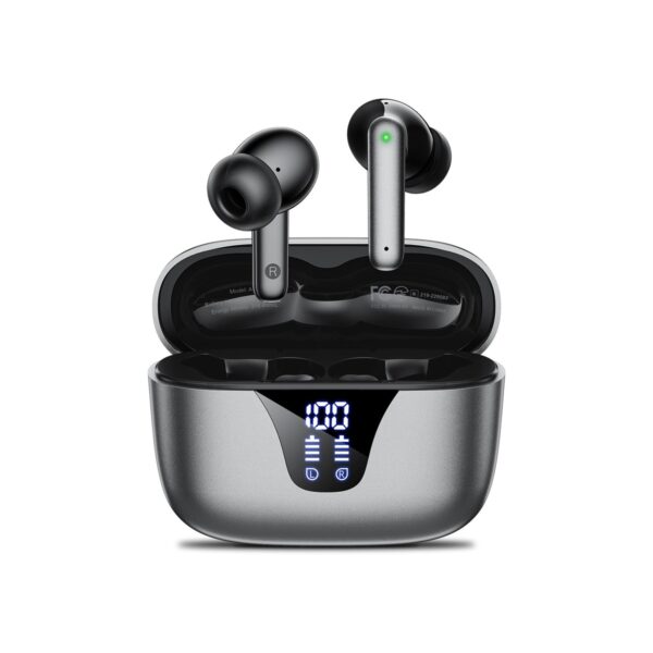 Wireless Earbuds Bluetooth Headphones, 50H Playtime Ear Buds with Mic