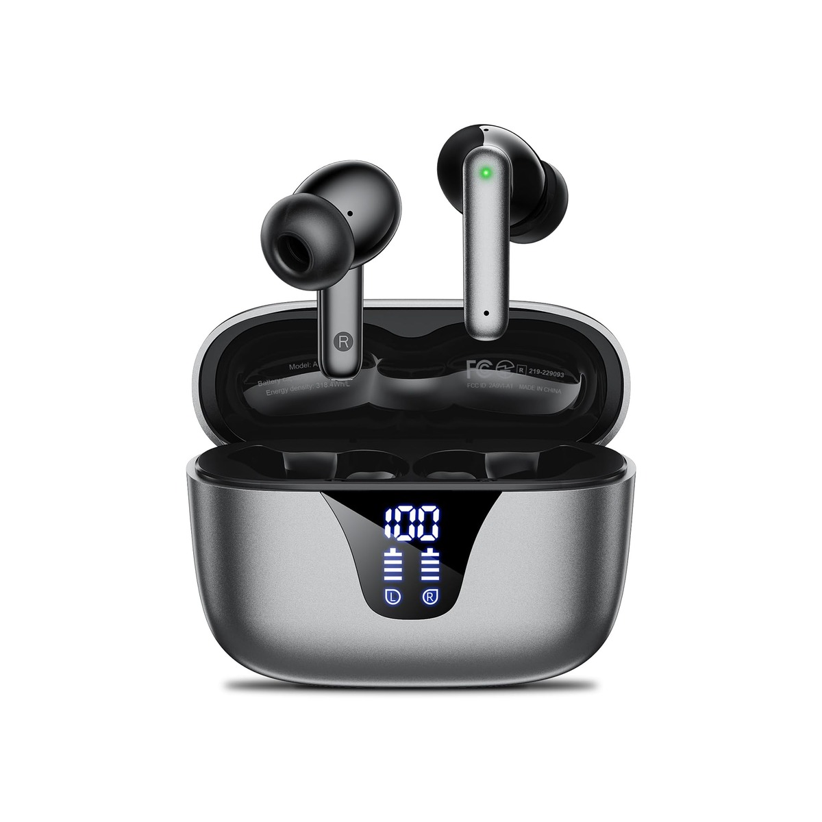 Wireless Earbuds Bluetooth Headphones, 50H Playtime Ear Buds with Mic-1 Wireless Earbuds Bluetooth Headphones, 50H Playtime Ear Buds with Mic - Image 1