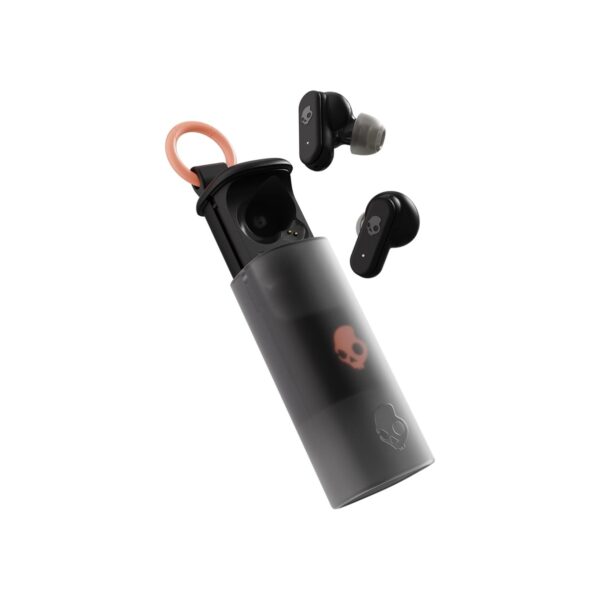 Skullcandy Dime Evo Wireless Earbuds with Clip-Anywhere Case - True Black