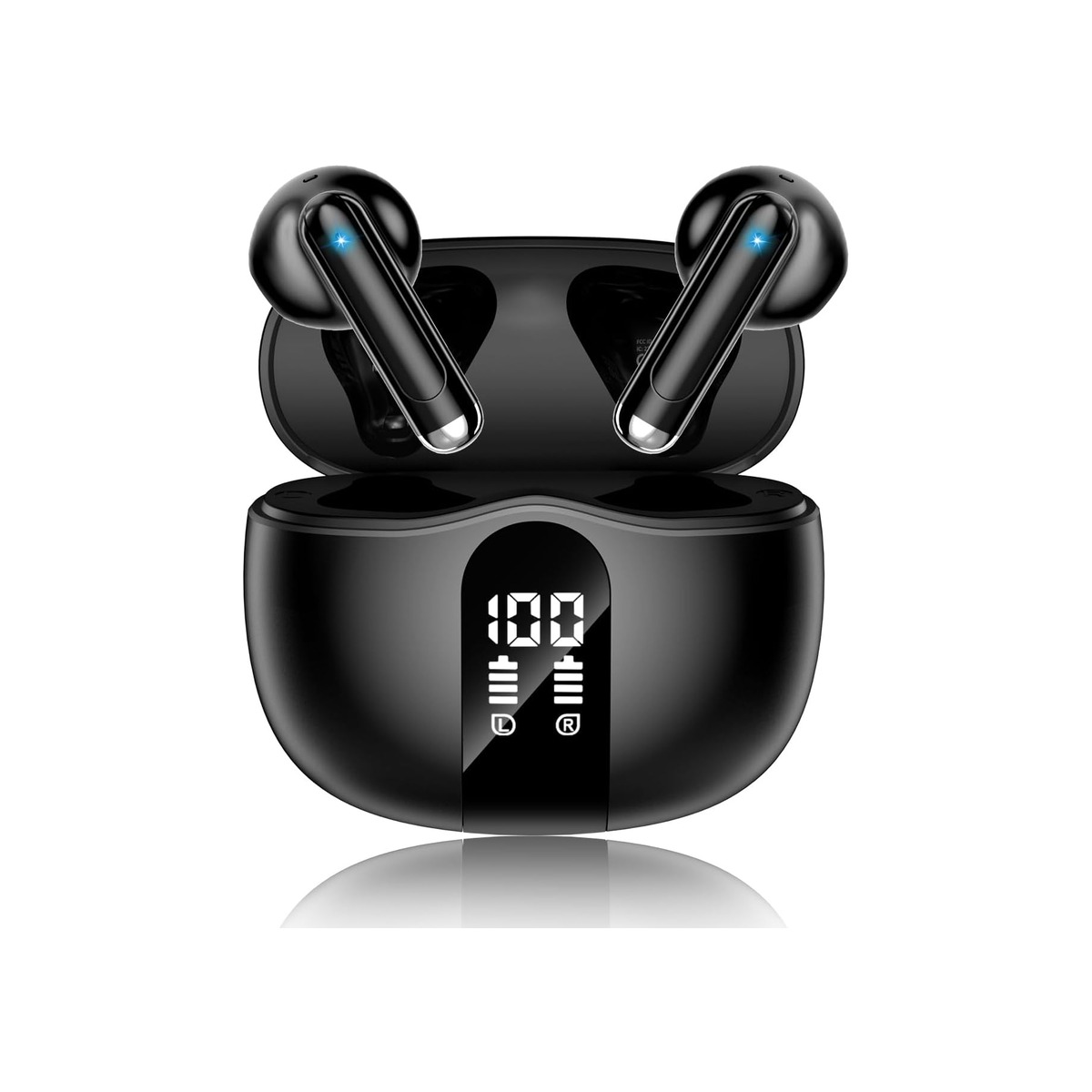 Wireless Earbuds, 2026 Bluetooth 5.4 Headphones Bass Stereo Ear Buds with Noise-1 Wireless Earbuds, 2026 Bluetooth 5.4 Headphones Bass Stereo Ear Buds with Noise - Image 1