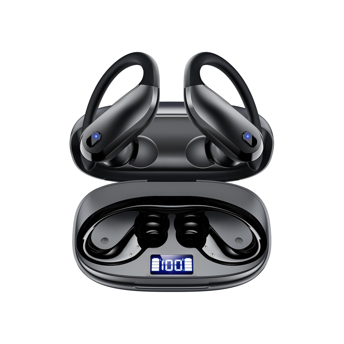 Wireless Earbuds Bluetooth 5.3 Sport Headphones with Earhooks-1 Wireless Earbuds Bluetooth 5.3 Sport Headphones with Earhooks - Image 1