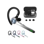 HEIBAS Bluetooth Headset, Wireless Bluetooth Earpiece with 500mAh Charging Case