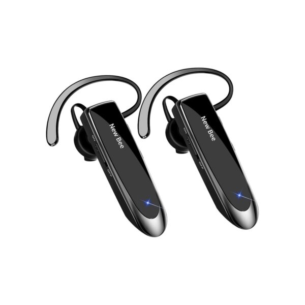[2 Pack] Bluetooth Earpiece Wireless Handsfree Headset V5.0 24 Hrs Driving