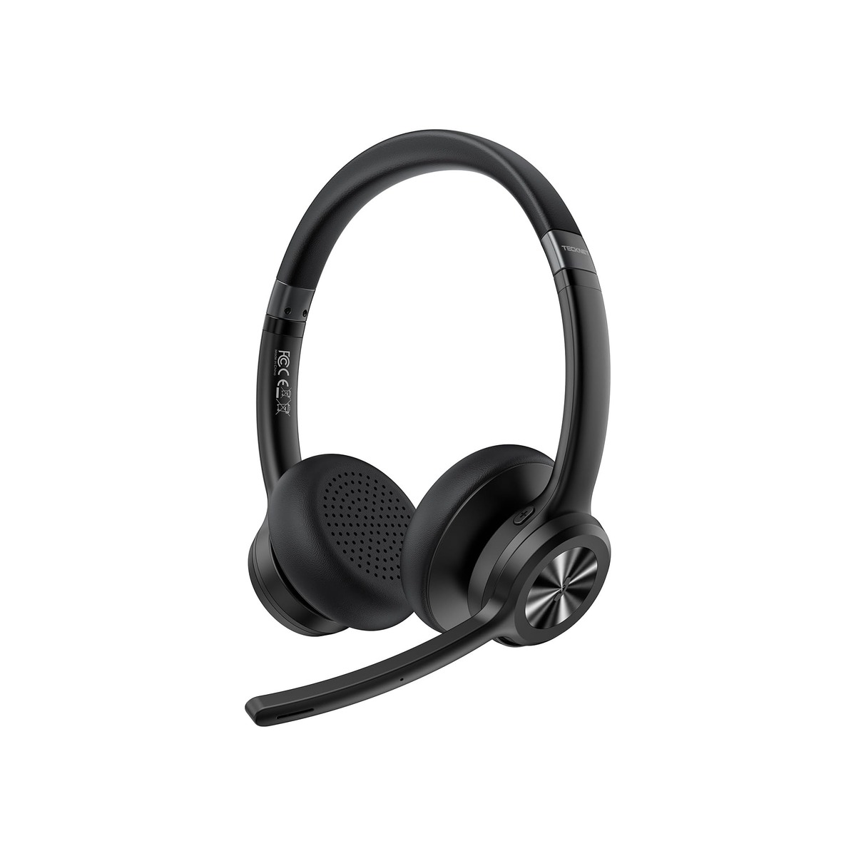 TECKNET Wireless Headset, Bluetooth Headset with Noise Cancelling Microphone-1 TECKNET Wireless Headset, Bluetooth Headset with Noise Cancelling Microphone - Image 1