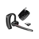 Bluetooth Headset V5.3, Wireless Headset with Dual Noise-Canceling Microphones