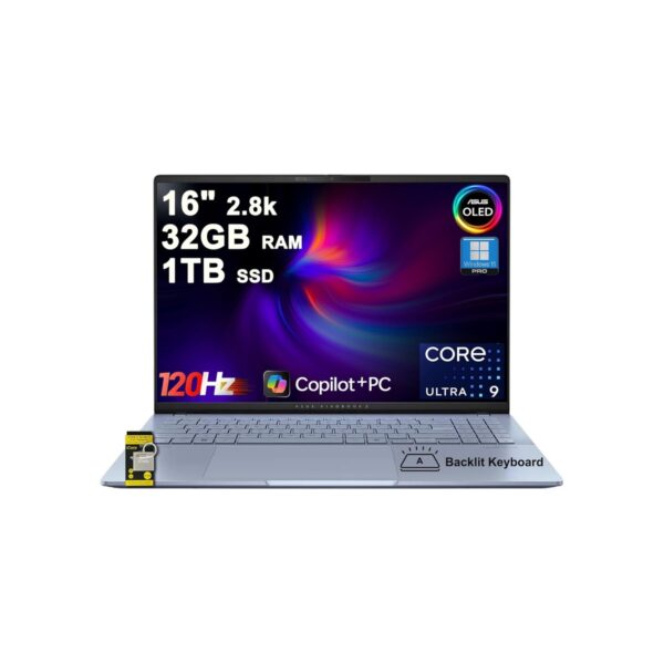 ASUS Vivobook S16 AI PC Laptop 16" 2.8k OLED 120Hz (600nits