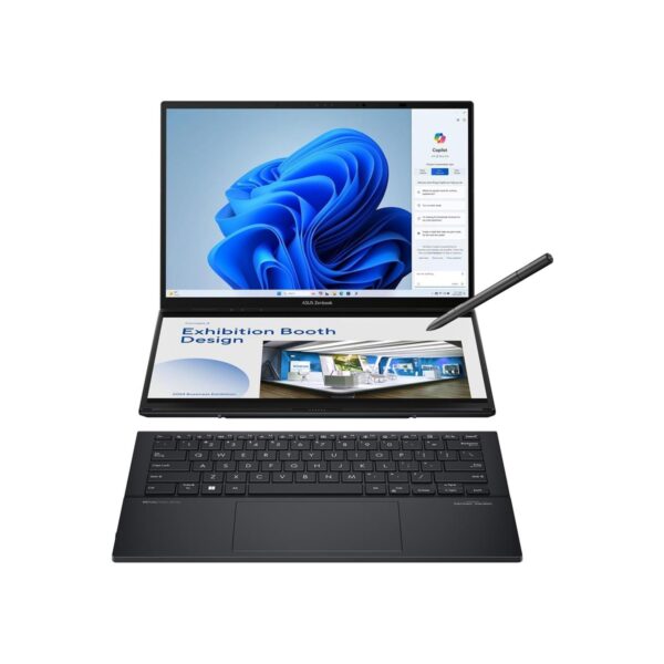 ASUS Zenbook Duo Laptop, Dual 14” OLED 3K 120Hz Touch Display, Evo