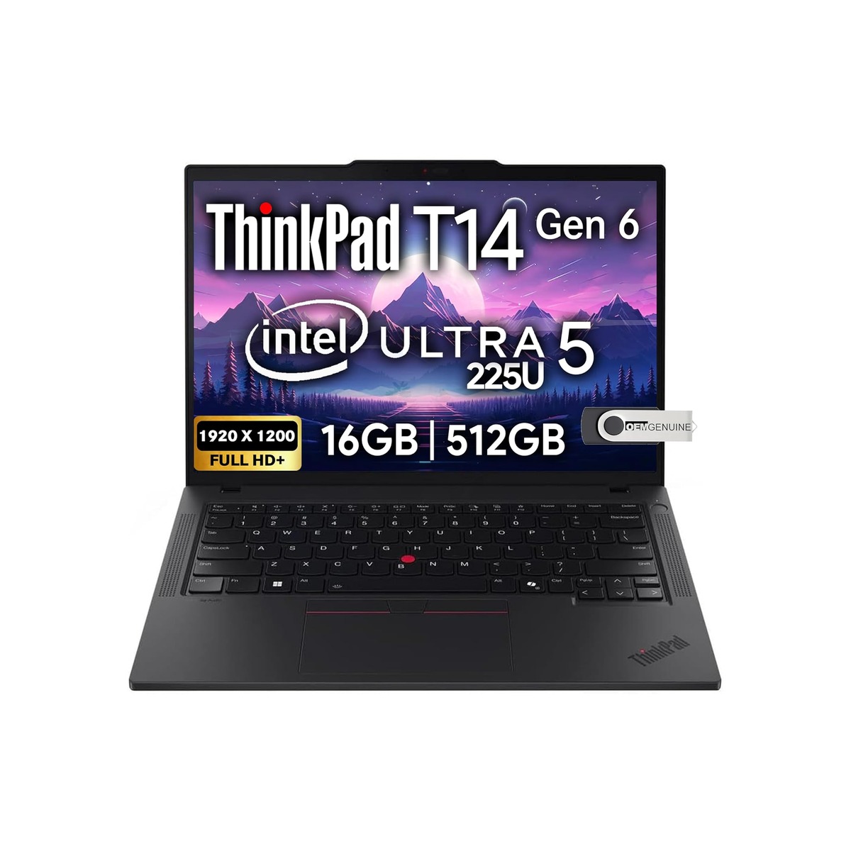 Lenovo ThinkPad T14 G6 AI Business Laptop 14" FHD+ Display, Intel Ultra 5 225U-1 Lenovo ThinkPad T14 G6 AI Business Laptop 14" FHD+ Display, Intel Ultra 5 225U - Image 1
