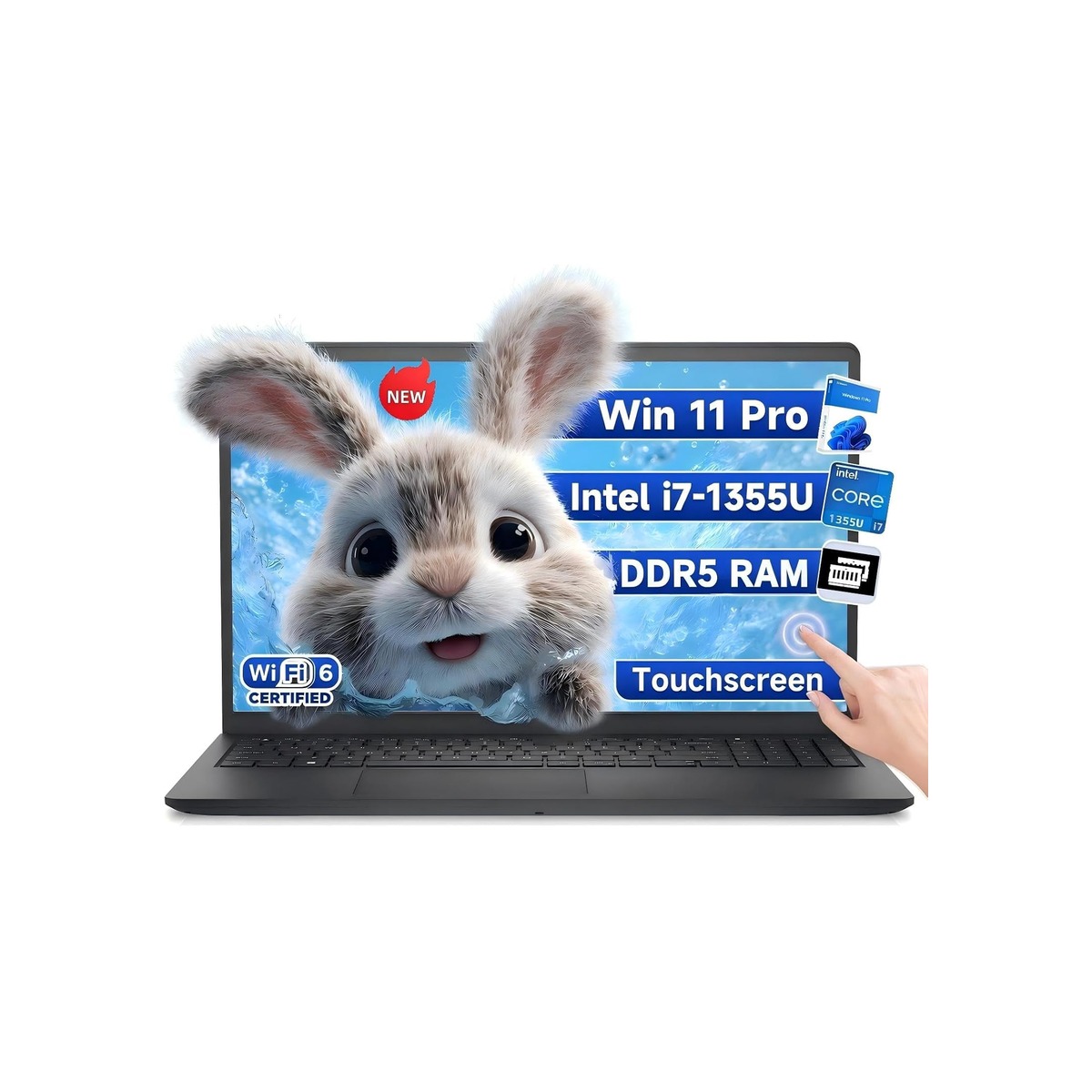Dell 15 DC15250 Touch Laptop Intel i7-1355U(10-Core) 32GB DDR5 RAM 1TB SSD-1 Dell 15 DC15250 Touch Laptop Intel i7-1355U(10-Core) 32GB DDR5 RAM 1TB SSD - Image 1
