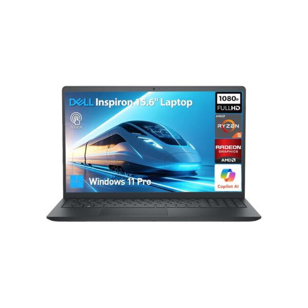 Dell Laptop 15, Inspiron 15.6" FHD IPS Touchscreen, AMD Ryzen 5 6-Core Processor