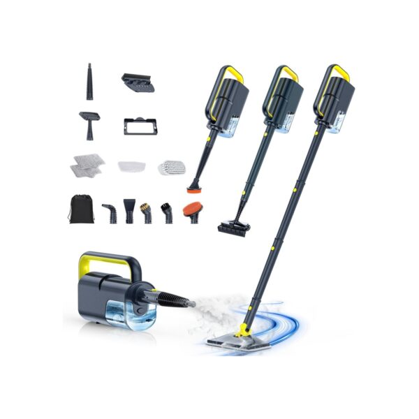 Steam Mop with Detachable Handheld Steam Cleaner, 10-in-1 Multi Accessories