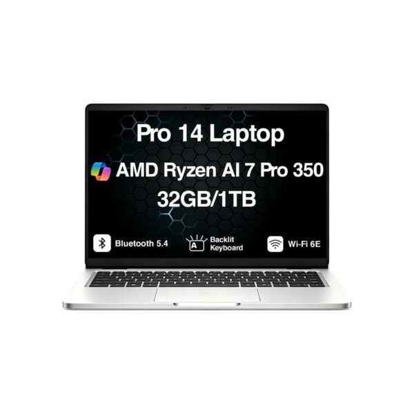 Dell Pro 14 Copilot+ AI Business Laptop 14" FHD+ IPS Display