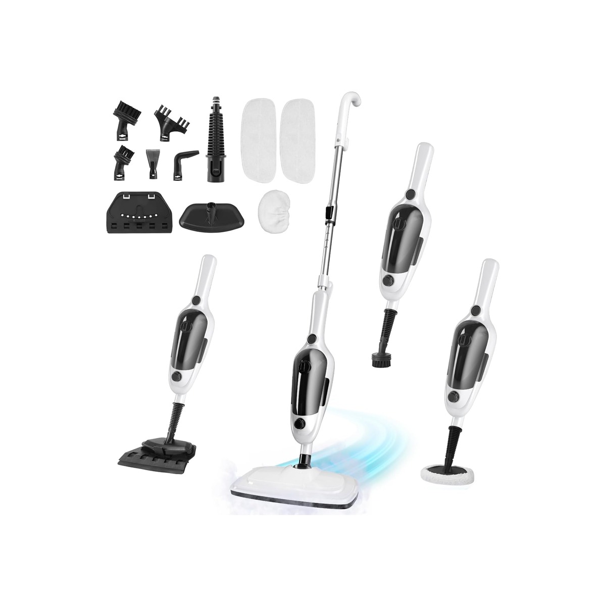 Steam Mop - 11-in-1 Steam Cleaner for Home with 15.2 OZ Water Tank & 23FT Power-1 Steam Mop - 11-in-1 Steam Cleaner for Home with 15.2 OZ Water Tank & 23FT Power - Image 1
