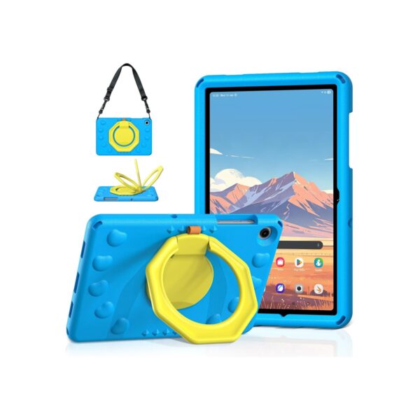 Kids Case for Samsung Galaxy Tab A9+/A11+ 11" with Pen Holder, Blue