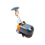 14" Walk-Behind Commercial Floor Scrubber Machine, 18" Squeegee, 3/4-Gal Tanks