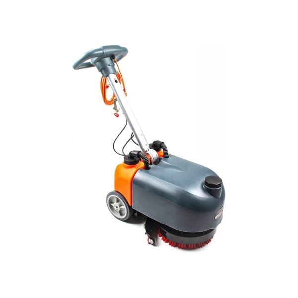 14" Walk-Behind Commercial Floor Scrubber Machine, 18" Squeegee, 3/4-Gal Tanks