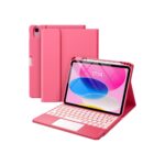 Harvopu for iPad A16 11th/10th Generation Case with Keyboard, Folio Cover