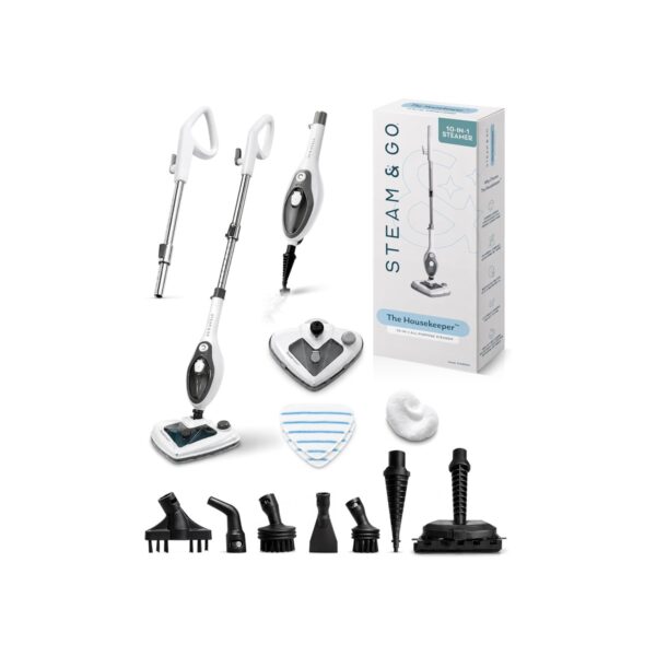 Steam & Go 10-in-1 Multi-Surface Steam Mop - Deep Clean with Heat