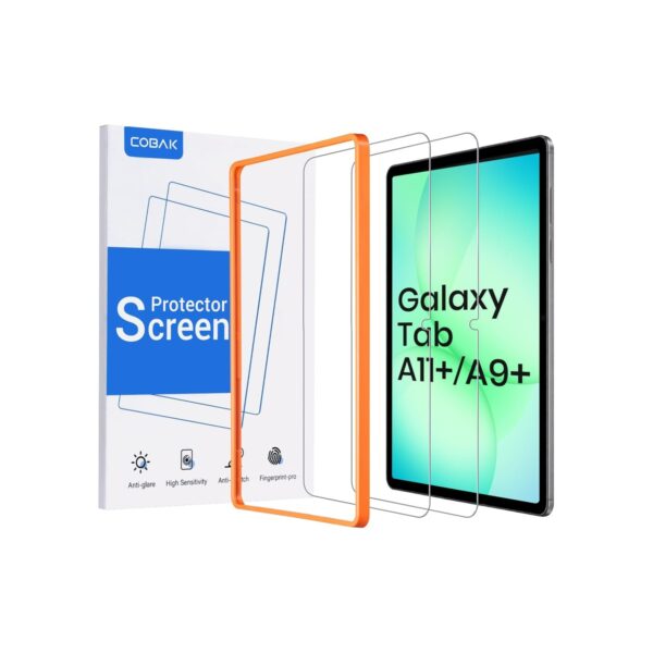 CoBak 2-Pack Tempered Glass Screen Protector for Samsung Galaxy Tab A11 Plus