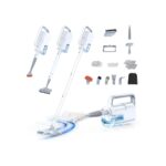 10-in-1 Steam Mop with Detachable Handheld Steamer,350ml Tank, 10s Heat-Up