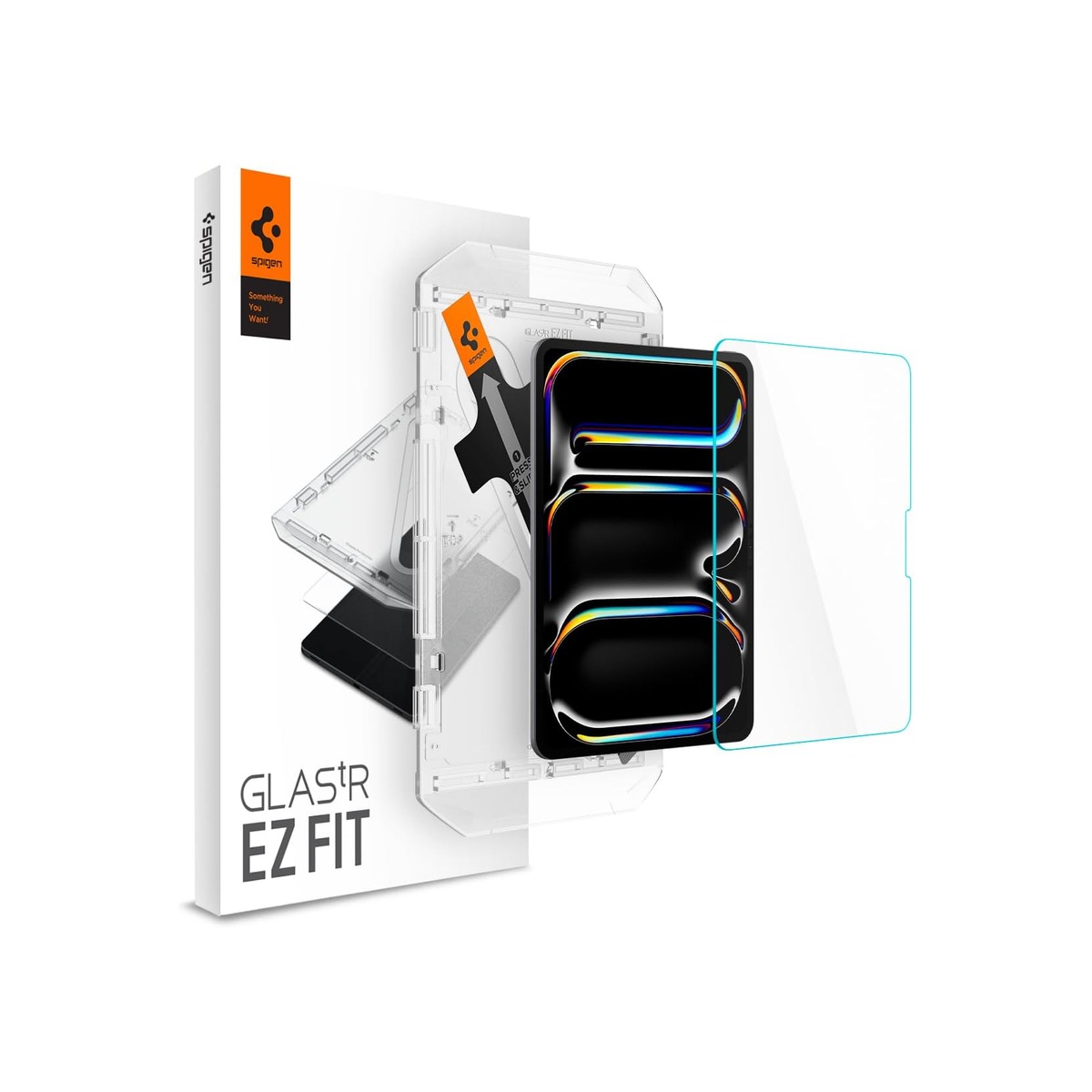 Spigen GlasTR EZ FIT Screen Protector for iPad Pro 11" M4, M5 (2024, 2025)-1 Spigen GlasTR EZ FIT Screen Protector for iPad Pro 11" M4, M5 (2024, 2025) - Image 1