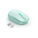TECKNET Compact Ambidextrous Wireless Mouse for Laptop Mint Green