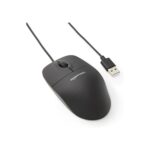Amazon Basics 3-Button USB Wired Mouse with Responsive Tracking, Plug & Play