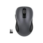 WisFox 2.4GHz Wireless Mouse for Laptop, Ergonomic 6-Button Design, Grey